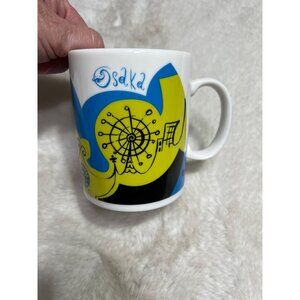 Starbucks limited edition Osaka Japan blue yellow mug
